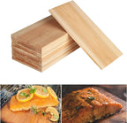 Bigger 13 PK, Cedar Planks For Grilling Salmon,11"x 5.5" Better Smoking, Add Best Smoky Flavor To Salmon, Veggies, Restaurant Quantity