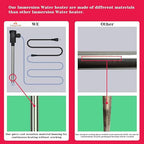 2000W Immersion Water Heater for Hot Tub & Pool – Portable Electric Submersible Heater with Temp Control, Auto Shut-Off, and WiFi Timer for Above Ground Pool, Swimming pool, Bathtub, and Spa