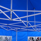 COBIZI 13x26 Pop Up Canopy with 6 Sidewall,Heavy Duty Canopy UPF 50+ All Season Wind Waterproof Commercial Outdoor Wedding Party Tents for Parties Canopy Gazebo with Roller Bag(13 x 26 ft Dark Blue)