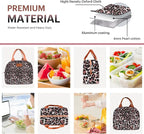 Lunch Bag for Women & Men Adult Insulated Lunch Box, Small Leakproof Cooler Food Lunch Containers Reusable High Capacity Lunch Tote Bags for Work, Travel, Outdoor (Black Panther)