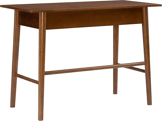 Linon Melissa Mid-Century Walnut Desk, 42" W x 19" D x 30" H
