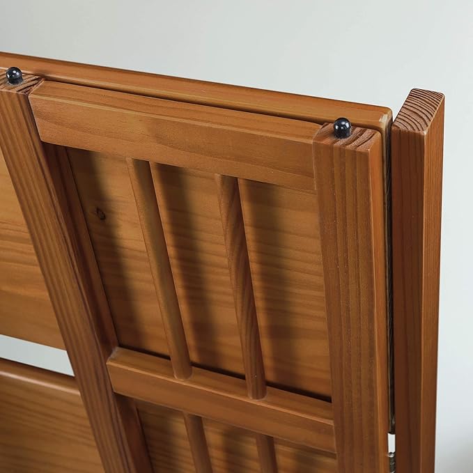 Casual Home 3-Shelf 27.5" Wide Folding Stackable Bookcase, Chestnut (New)