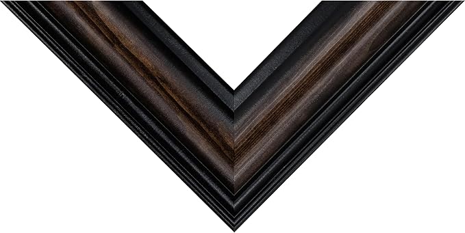 Craig Frames 16x20 Walnut Picture Frame, Matted to 11x14, 2 Inch Wood | Shatter resistant acrylic, white mat included, gallery wall decor, made in the USA