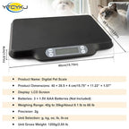 Digital Pet Scale for Accurate Weighing & Baby Scale Kitten Scale | High-Precision Puppy Scales, Dog Cat Scale | 30kg/66lb Capacity, 2g Accuracy, Non-Slip Mat, Tare & Hold Function