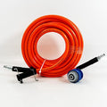5800PSI/400Bar Ultra Flexible Pressure Washer Hose for Bosch Home Cleaning, 5M-30M High Pressure Extension Tube with Quick-Connect Adapter,(Red/Blue/Yellow/Green/Grey/Orange/Light Blue)(Orange,64FT)