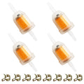 Strongthium 1/4 Inline Fuel Gas Filters with Magnet for Kawasaki Kohler Briggs & Stratton Lawn Mowers Small Tractors Tillers Gar