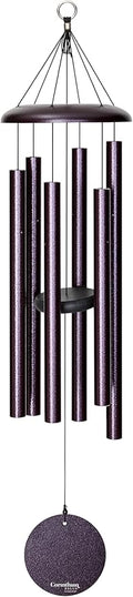 Corinthian Bells by Wind River - 36 inch Plum Wind Chime for Patio, Backyard, Garden, and Outdoor Decor (Aluminum Chime) Made in The USA