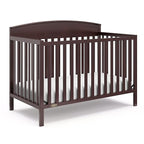Graco Benton 5-in-1 Convertible Crib (Espresso) – GREENGUARD Gold Certified, Converts from Baby Crib to Toddler Bed, Daybed and Full-Size Bed, Fits Standard Full-Size Crib Mattress