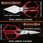 Kitchen Scissors Set Upgraded - Sharp Poultry Scissors | Heavy Duty Stainless Steel Kitchen Shears for Meat, Chicken Bones, and Turkey, Dishwasher Safe