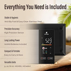 EILISON Smart Kitchen Scale with Nutrition Calculator, Digital Food Scale, Large TFT Color Display, Bluetooth App for 999+ Foods, Calorie Counter & 24 Nutrients Analyzer, 5000g Capacity (Black)