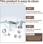 Electric Meat Grinder, 350W （MAX2800W）Heavy Duty Stainless Steel Food Grinder with Sausage Stuffer Tubes & Kubbe Kit, 3 Grinding Plates for Home Kitchen Use