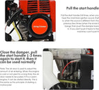 Powerful Gas String Trimmer,Full Functioning Guard Accessories Hedge Trimmer String Trimmers Lawn Mower 52CC Petrol Hedge Trimmer Chainsaw Brush Cutter from USA Red