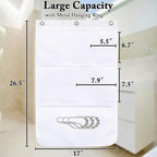 Fammart Mesh Shower Caddy Hanging, Quick-Drying Shower Organizer with 7 Pockets, Portable Bathroom Organizers and Storage for Shampoo, Soap, Loofah, Travel, and Cruise Essentials