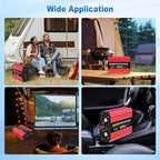 SUNWHEEL 1000W Pure Sine Wave Inverter, 12V DC to 110V/120V AC Power Inverter for RV、Off Grid、Truck、Refrigerator with 2 AC outlets and LCD Display