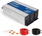 1800W Pure Sine Wave Inverter DC 36V to AC 120V, 3600W Peak Power with LED Display, Power Converter for Car, Truck, Solar, Home & Rechargeable Devices