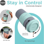 Copco Acadia Travel Mug, 16 Oz - Aqua & Mint/Aqua & Grey, Set of 4