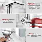 Meat Grinder for KitchenAid Mixer, Meat Grinder Attachment with 4 Grinding Plates, 3 Sausage Stuffer Tubes, 2 Grinding Blades, Attachment for Kitchenaid Mixers