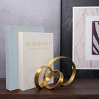 Linen Decorative Books for Home Decor,Set of 2 Aesthetic Faux Decor Book for Decoration,Fake Books for Bookshelf,Keepsake Storage Box (Blue & Beige)
