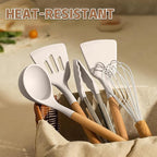 Umite Chef Food Grade Thickened Silicone (Stainless Steel Core) Kitchen Gadgets Tools Set - Kitchen Cooking Utensils Set, Heat Resistant Kitchen Spatula Tools Set
