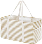 Lifewit Extra Large Tote Bag, Reusable Grocery Bags with Metal Wire Frame and Handles