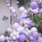 130pcs Pastel Purple Balloons Different Sizes 18" 12" 10" 5" Light Purple Latex Balloon Garland Arch Kit for Birthday Baby Shower Graduation Wedding Gender Reveal Party Decorations