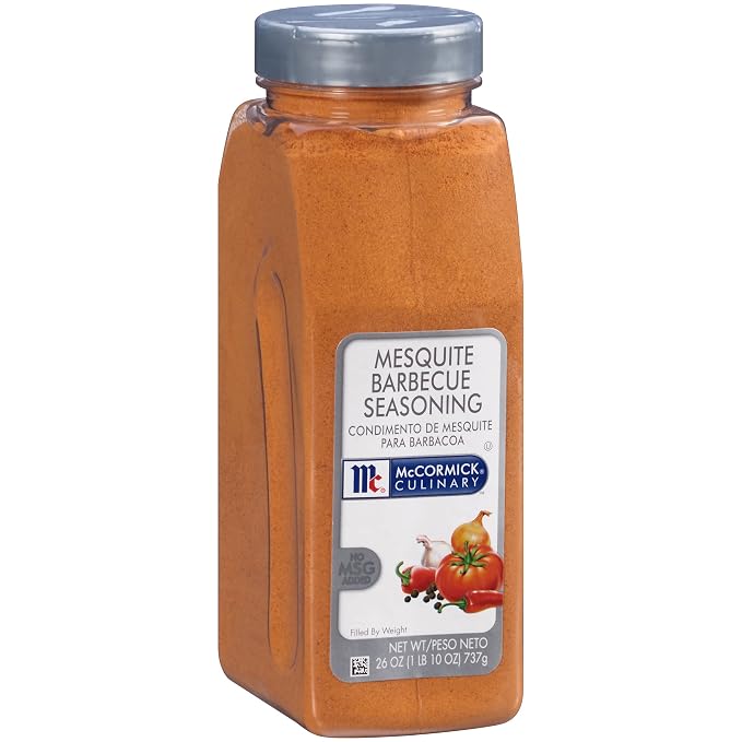McCormick Culinary Mesquite Barbecue Seasoning, 26 oz (Pack of 6) - Six 26 Ounce Containers of Mesquite Seasoning Rub, Best on Pork Sandwiches, Ribs, Briskets, or as Meat Tenderizer Seasoning