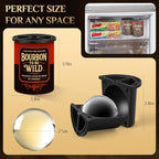 Clear Ice Cube Maker, 2.5 Inch Stainless Steel Crystal Large Clear Ice Ball Maker, Silicone Ice Cube Mold for Cocktails, Drinks & Bourbon,