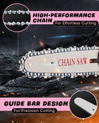Saker Mini Chainsaw|6 Inch Chainsaws[2025 Upgraded]|Mini Cordless Electric Chain Saw|Small Handheld Portable Chain Saws Battery Powered Chain Saw for Tree Trimmer and Garden