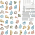 Premium Resin Rock Climbing Holds for All Ages, Large Training Rock Climbing Wall Grips Indoor/Outdoor, Rock-Like Texture Climbing Wall with Mounting Hardware