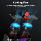 3000W Power Inverter,Peak Power 6000W 12V DC to AC 110V120V,Remote Control with 2AC Outlets and 2.4USB Port,LCD Display for Power Converter,Outdoor Activities,Emergency,Vehicles Truck RV Solar System