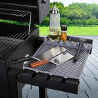 Find law Silicone Tools Mat for Griddle & Kitchen Countertop | Grey Side Shelf Spatula Mat with Drip Pad for Blackstone Weber Traeger Pit Boss Flat Top Grill Smoker, BBQ Gifts for Men