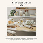 MACKENZIE-CHILDS Supper Club 3-Piece Place Setting, Fork, Spoon, and Knife Dinner Flatware Set, Gray-and-White Sterling Check