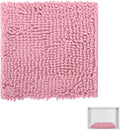 Locker Rug school girl rugs Carpet Chenille 100% Microfiber Locker Carpet with Non Skid Backing Locker Decorations (Pink, 12X12)