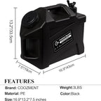 COOZMENT 3.2 Gallon/5 Gallon Water Containers with Spigot, BPA Free Water Jug, Military Green Water Tank, Multifunction Water Storage Containers for Camping Outdoor Hiking,Emergency Storage