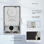 SURAIELEC WiFi Pool Timer, Outdoor Indoor Smart Switch, 40 AMP, 2HP, 120, 240, 277 VAC, Heavy Duty Pool Controller Light Timer Box for Pool Pump, Water Heater, Spa, Powerful Electrical Appliances
