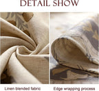 patdrea Designer Beige Small Tablecloth for Rectangle Table,Elegant Linen Floral Pattern French Table Cloth,Decor Cover Cloth for Kitchen Dining Christmas,Thanksgiving,55"x71"-Istana a