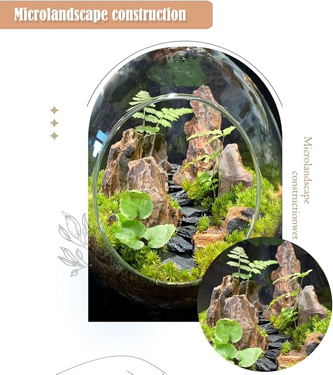 Dragon Rocks Aquarium Rock aquascaping Natural Stone Rocks Fish Tank Decor Rocks for Aquariums Landscaping Model Tank Decoration Aquarium Miniature -20Lb (2-8 inch)