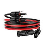 6Ft Solar Cable Solar ExtensionCable,10AWG Solar Panel Extension Cable with Female and Male Connectors,Waterproof SolarExtension Cable Kit (Red and Black).