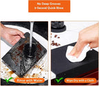 Minimalist Silicone Espresso Tamping Mat for Home Baristas | 5mm Thick Edge Drop Pad for Countertop Protection, Bottomless Portafilter Compatible Coffee Station Accessory, Easy Wash