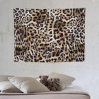 HZOHNAGO Leopard Print Tapestry Nature Wildlife Vintage Cheetah Fur Spot Animal Skin Wild Animals Spots Printed Wall Tapestry Painting Wall Hanging for Bedroom Living Room Dorm 40" W x 30" H