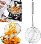 Spider Strainer Skimmer, Swify Stainless Steel Asian Strainer Ladle Frying Spoon with Handle for Kitchen Deep Fryer, Pasta, Spaghetti, Noodle, 5.5 Inch