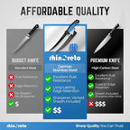 Rhinoreto Fillet Knife for Fish - Razor Sharp G4116 German Stainless Steel Blade, 8 Inch Professional Filleting & Boning Knife with Non-Slip Handle, Protective Sheath & Sharpener