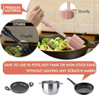 2Pack Meat Chopper Hamburger Masher Ground Beef Smasher Utensil Mix Tool | Upgrade Heat Resistant Meat Masher, Nylon Potato Mashers Beef Smasher, Dishwasher Safe Non Stick Mix & Chop Tool Gift-Pink
