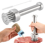 Meat Tenderizer Tool, 304 Stainless Steel Meat Mallet with 21 Ultra-Sharp Tenderizer Needles for Tenderizing Beef, Turkey, Chicken, Steak, Dishwasher Safe