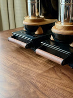 Normcore Espresso Knock Box, Under Grinder Knock-out Drawer with Walnut Wood Hand, Shock Absorbing Removable Knock Bar and Non-Slip Base, 304 Stainless Steel, Size: M