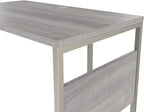 Bush Business Furniture Hybrid Desk Return/Bridge, 42W x 24D, Platinum Gray