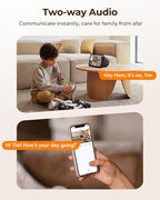 FOSCAM Home Security Camera R4S 4MP WiFi IP Camera,Wireless Baby Monitor with AI Human Detection Sound Detection 33ft Night Vision 2 Way Audio Camera Compatible with Alexa Black