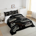 Tank Comforter Set Full, War Theme Bedding Set, Soldier Dirt Bike Camouflage Army Acting Down Comforter For Kid Boy Teen Men,Camo Vintage Style Quilt Set, Military Vehicle Duvet Set Room Decor