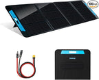 200W Foldable Solar Charger kit,IP65 Water-Resistant Folding Solar Panel Portable Power Station,XT60 to MC4 Connector for Outdoor Adventures, Emergency and Camping