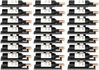 Hoctieon 3-Set 8 Tier Wall Mount Wine Rack (24 Tiers), Wall Racks for Wine Bottles Display and Storage, Hanging Bottle Organizer for Living Room, Dining Room, Wine Cellar, Bar, Black